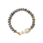 Marina Bracelet 18k Gold Vermeil, Labradorite