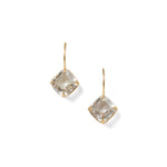 Lumi Drop Earrings 18k Gold Vermeil, Crystal