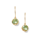 August Birthstone Earrings 18k Gold Vermeil, Peridot Crystal