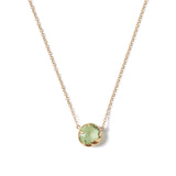 August Birthstone Necklace 18k Gold Vermeil, Peridot Crystal