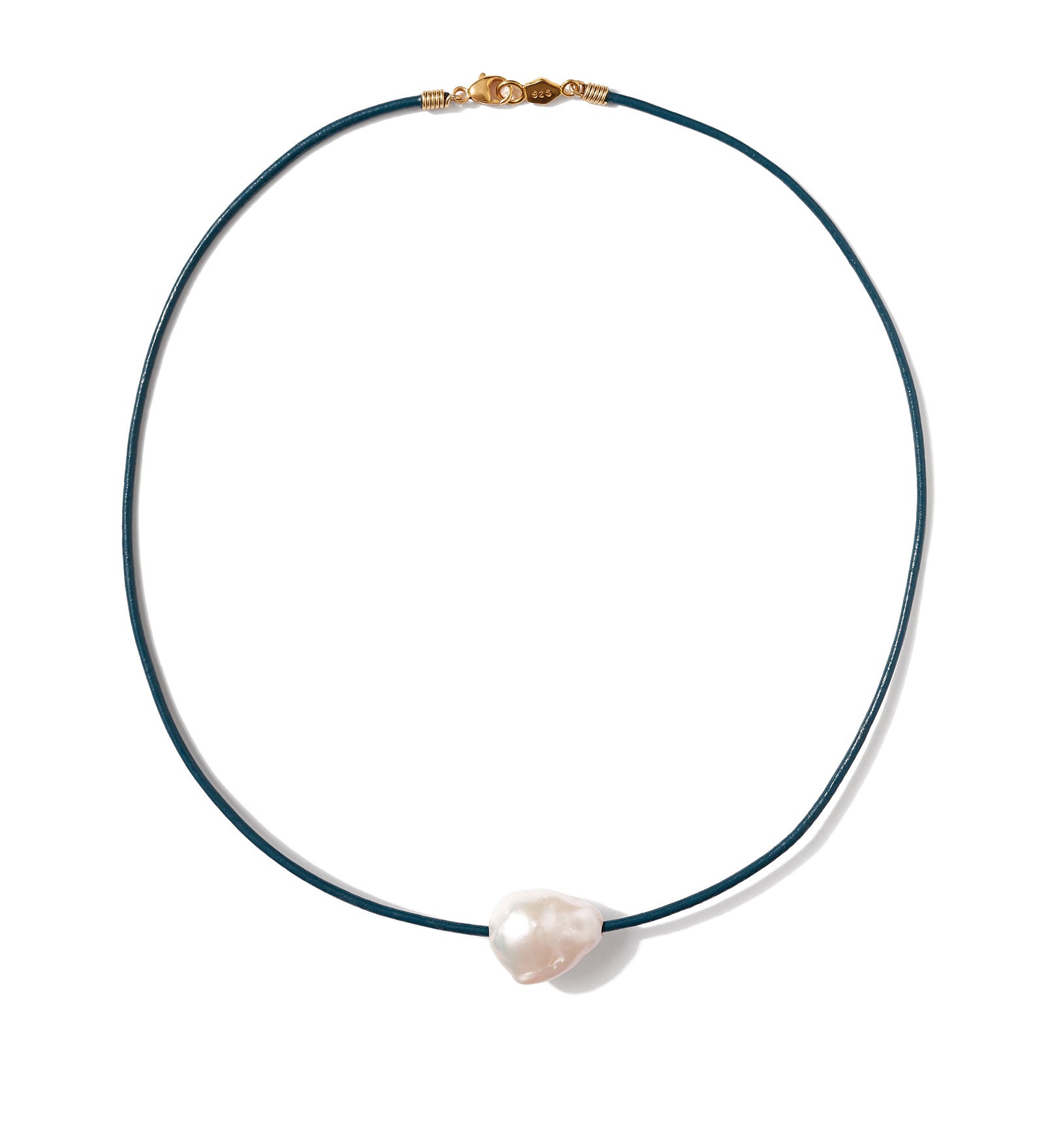 Isla Pearl Necklace 18k Gold Vermeil, White Pearl