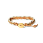 Koa Cuff Wrap Bracelet 18k Gold Vermeil, White Pearl