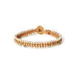 Koa Cuff Wrap Bracelet 18k Gold Vermeil, White Pearl