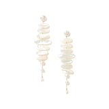 Mizumi Earrings 18k Gold Vermeil, White Pearl