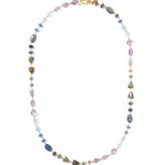 Maeve Necklace | Blue Mix 18k Gold Vermeil, White Pearl