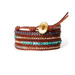 Santi Wrap Bracelet 18k Gold Vermeil, Turquoise