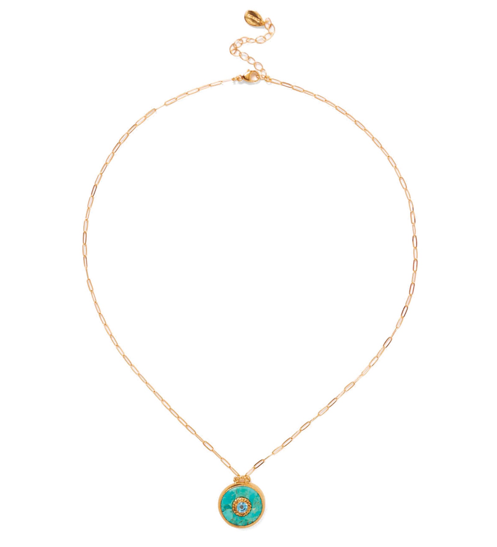 Victoria Necklace 18k Gold Vermeil, Turquoise