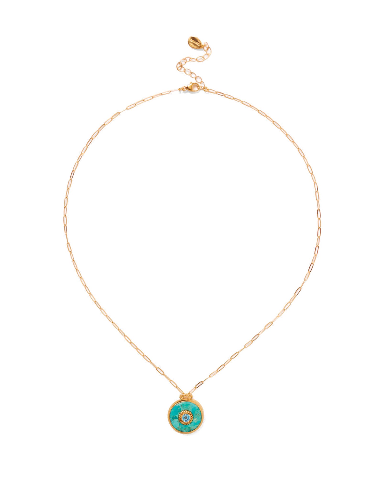 Victoria Necklace 18k Gold Vermeil, Turquoise