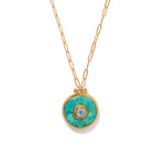 Victoria Necklace 18k Gold Vermeil, Turquoise