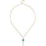 Lisbeth Necklace 18k Gold Vermeil, Turquoise