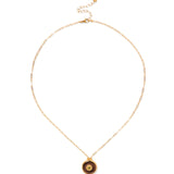 Victoria Necklace 18k Gold Vermeil, Smokey Quartz