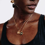 Victoria Necklace 18k Gold Vermeil, Smokey Quartz