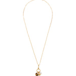 Coqui Charm Necklace 18k Gold Vermeil, Labradorite