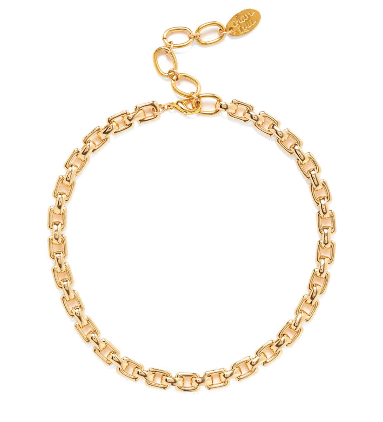 Ellis Chain Link Necklace 18k Gold Plated