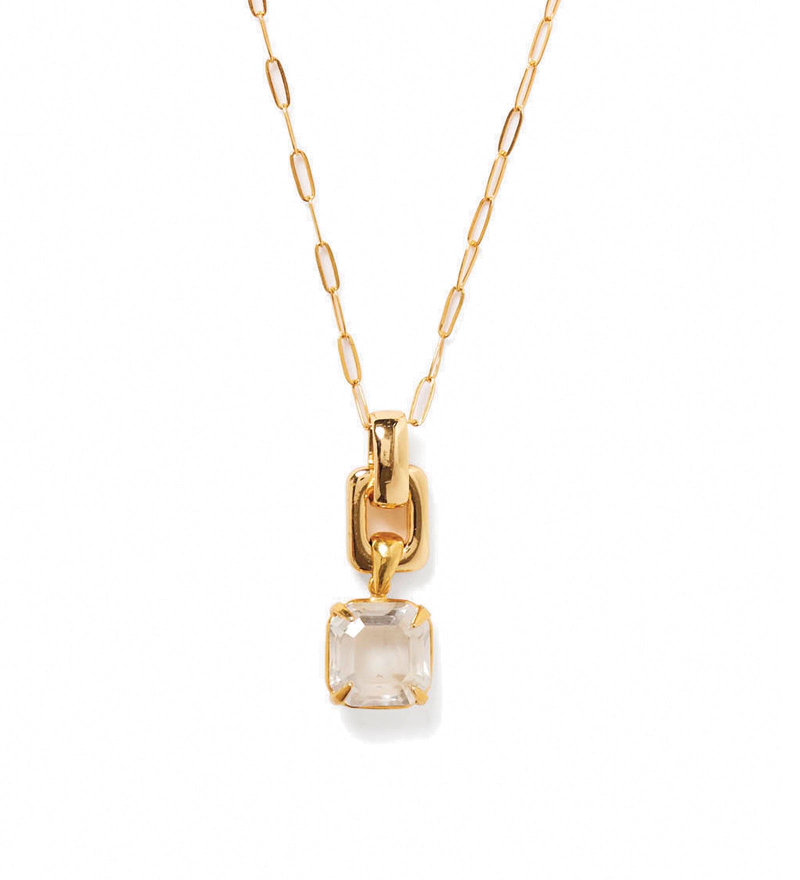 Ellis Necklace 18k Gold Plated, Crystal