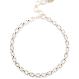 Ellis Chain Link Necklace Silver Plated