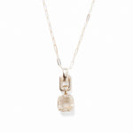 Ellis Necklace Silver Plated, Crystal