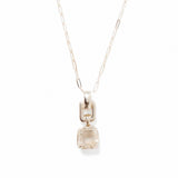 Ellis Necklace Silver Plated, Crystal