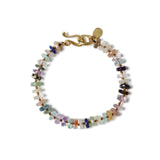 Terrazzo Bracelet 18k Gold Vermeil, Mixed Stones