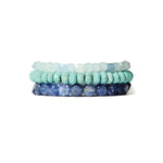 Thalassa Bracelet Set | Turquoise Mix 18k Gold Vermeil, Aquamarine, Turquoise, Kyanite