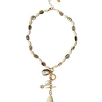 Alexandria Necklace 18k Gold Vermeil, White Pearl