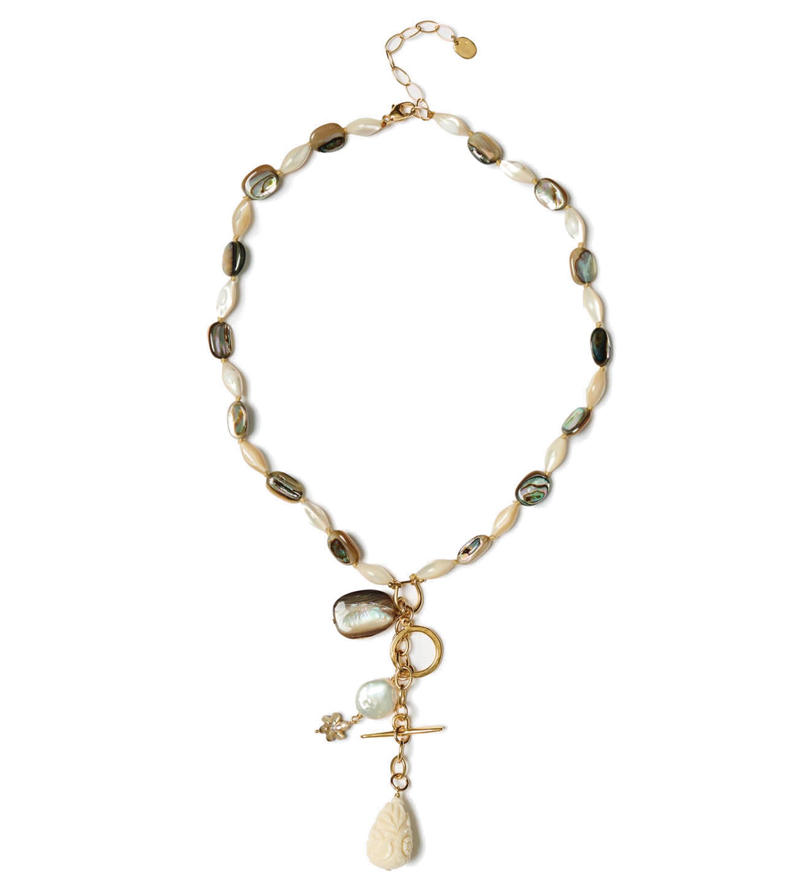 Alexandria Necklace 18k Gold Vermeil, White Pearl