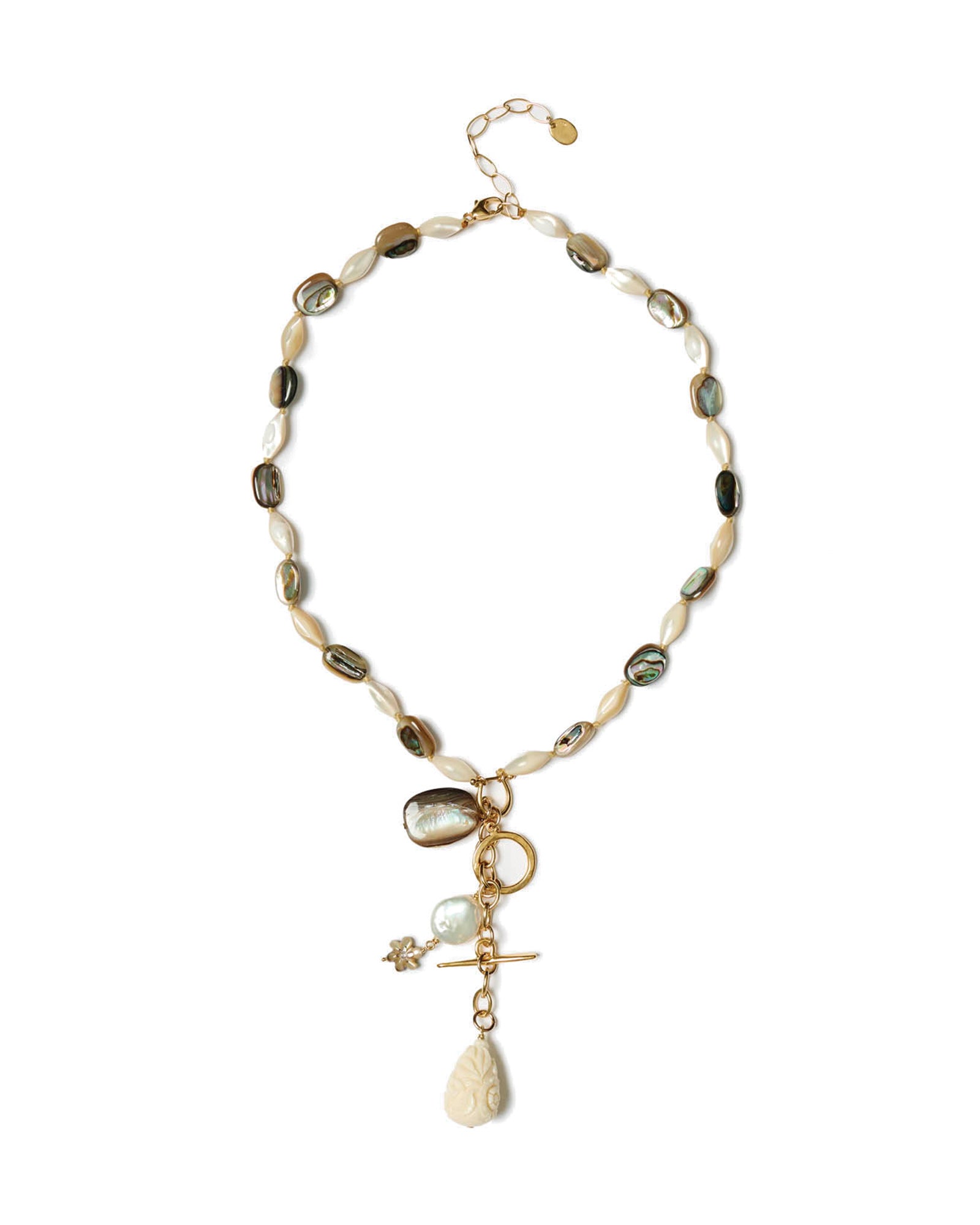 Alexandria Necklace 18k Gold Vermeil, White Pearl