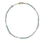 Lottie Necklace 18k Gold Vermeil, Aquamarine