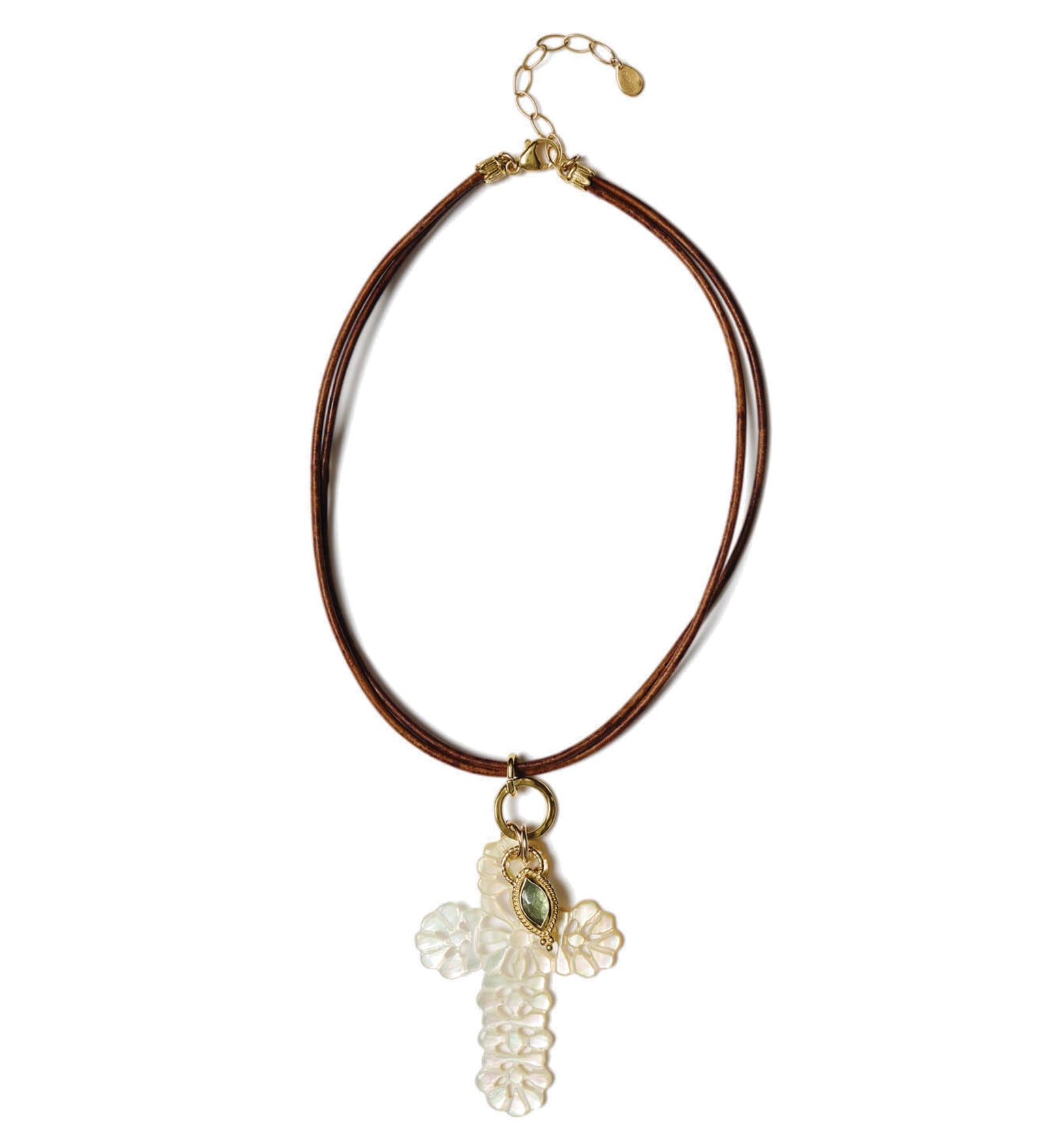 Katerina Necklace 18k Gold Vermeil, Mother of Pearl