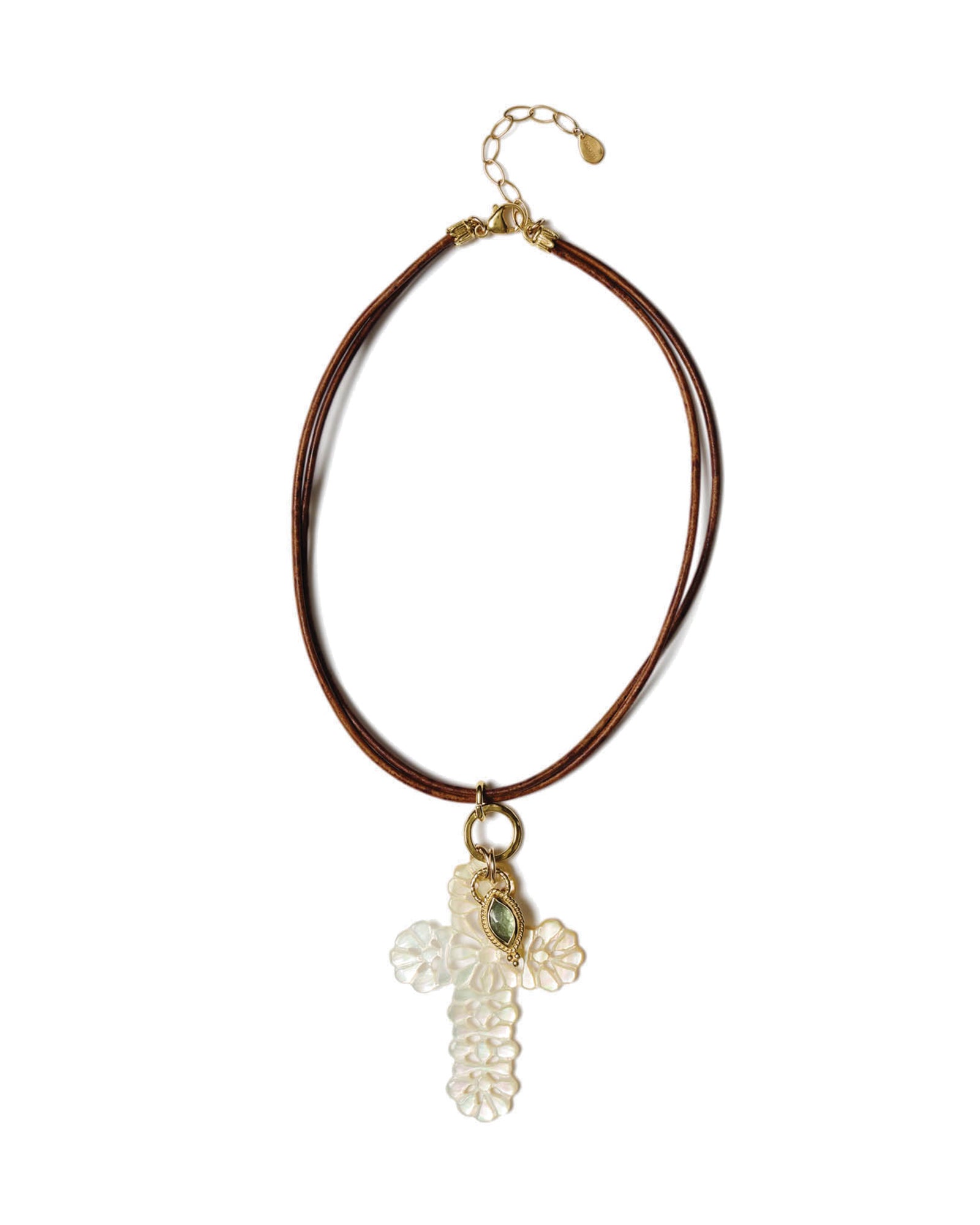 Katerina Necklace 18k Gold Vermeil, Mother of Pearl