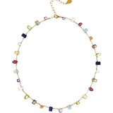 Diana Necklace 18k Gold Vermeil, Aquamarine, Iolite