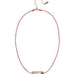 Antibes Pendant Necklace 18k Gold Vermeil, Mother of Pearl