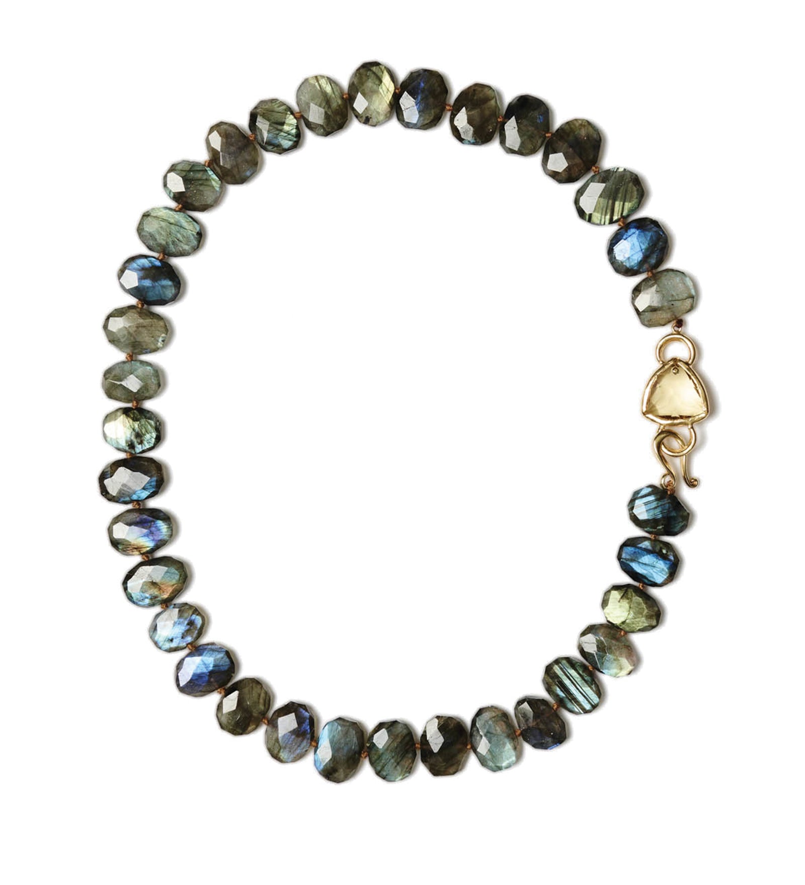 Ursula Necklace 18k Gold Vermeil, Labradorite