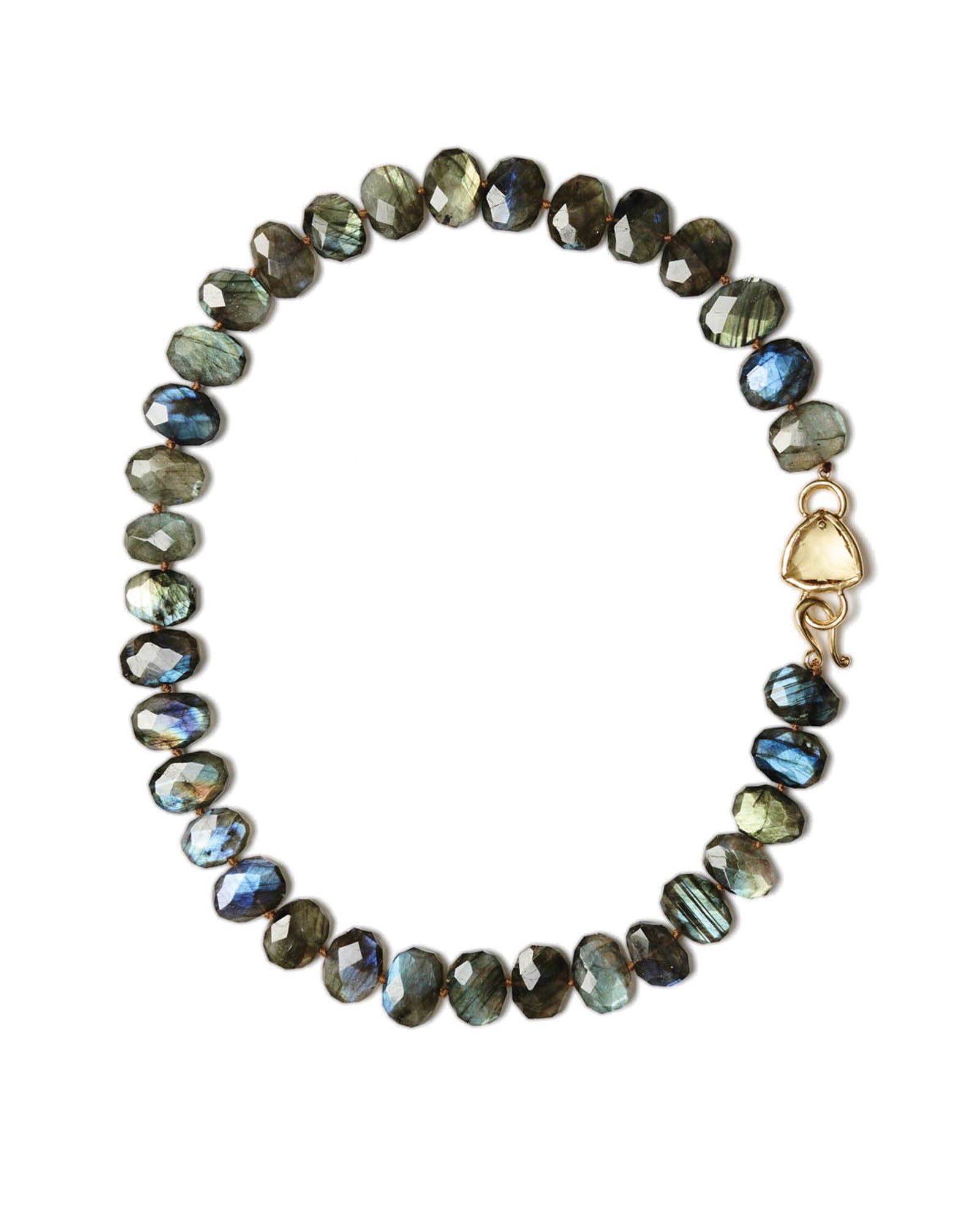 Ursula Necklace 18k Gold Vermeil, Labradorite