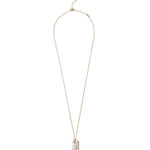 Delmar Necklace 14k Yellow Gold, White Pearl, Diamond