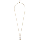 Delmar Necklace 14k Yellow Gold, White Pearl, Diamond