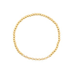 Gradual Beaded Crystal Bracelet | 3mm 14k Gold Filled, Champagne Crystal