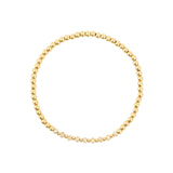 Gradual Beaded Crystal Bracelet | 3mm 14k Gold Filled, Champagne Crystal