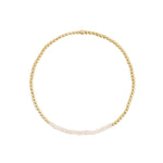 Beaded Crystal Bracelet | 2mm 14k Gold Filled, Champagne Crystal