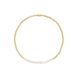 Beaded Crystal Bracelet | 2mm 14k Gold Filled, Champagne Crystal