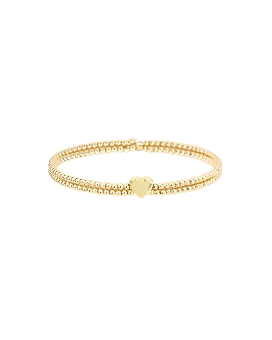 Gold Heart Bracelet In 14K Gold – Dulce Jewelers