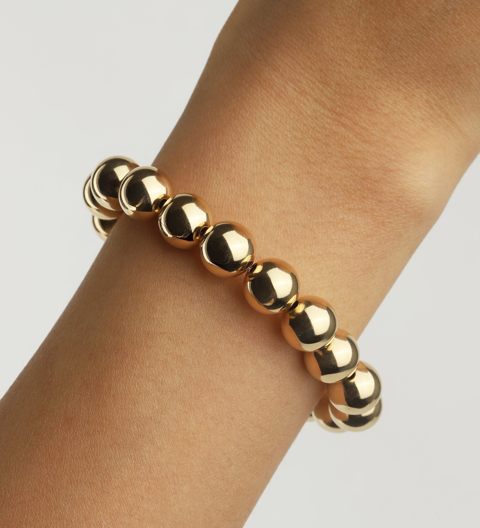 Beaded Bracelet | 10mm 14k Gold Filled