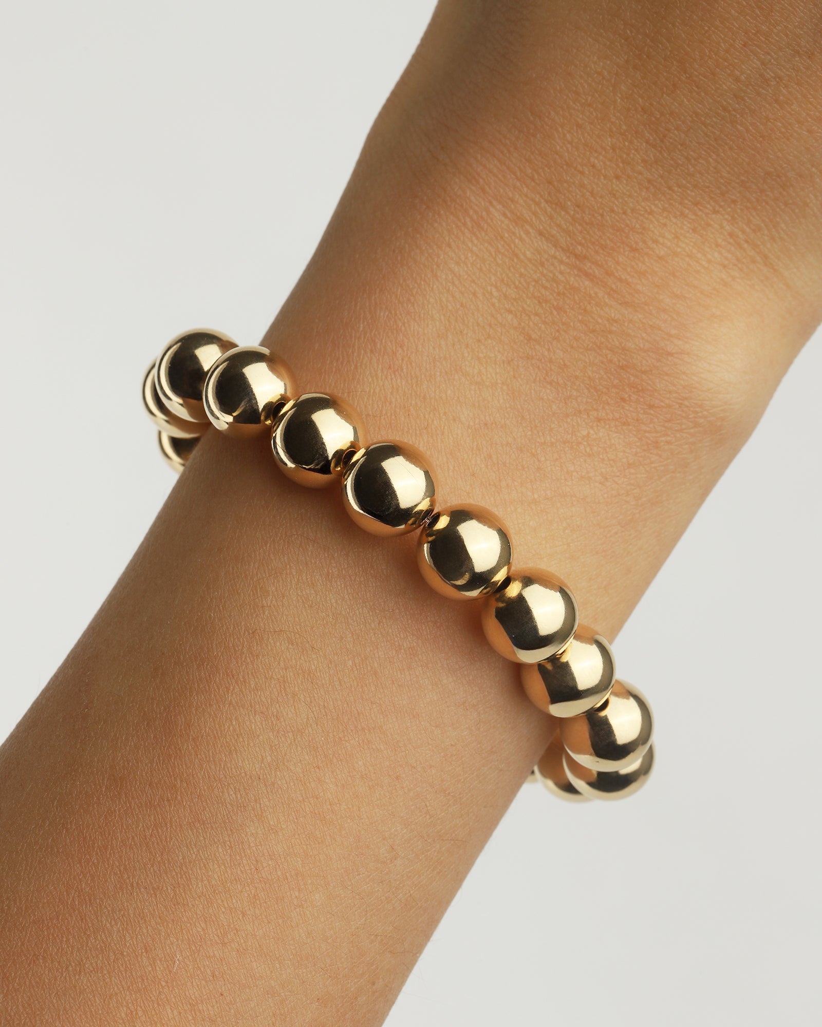 Beaded Bracelet | 10mm 14k Gold Filled