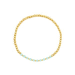 Cause We Care-Gradual Beaded Crystal Bracelet | 2.5mm-Bracelets-14k Gold Filled, Blue Crystal-Blue Ruby Jewellery-Vancouver Canada