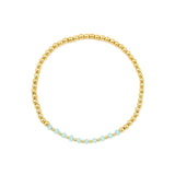 Cause We Care-Gradual Beaded Crystal Bracelet | 2.5mm-Bracelets-14k Gold Filled, Blue Crystal-Blue Ruby Jewellery-Vancouver Canada