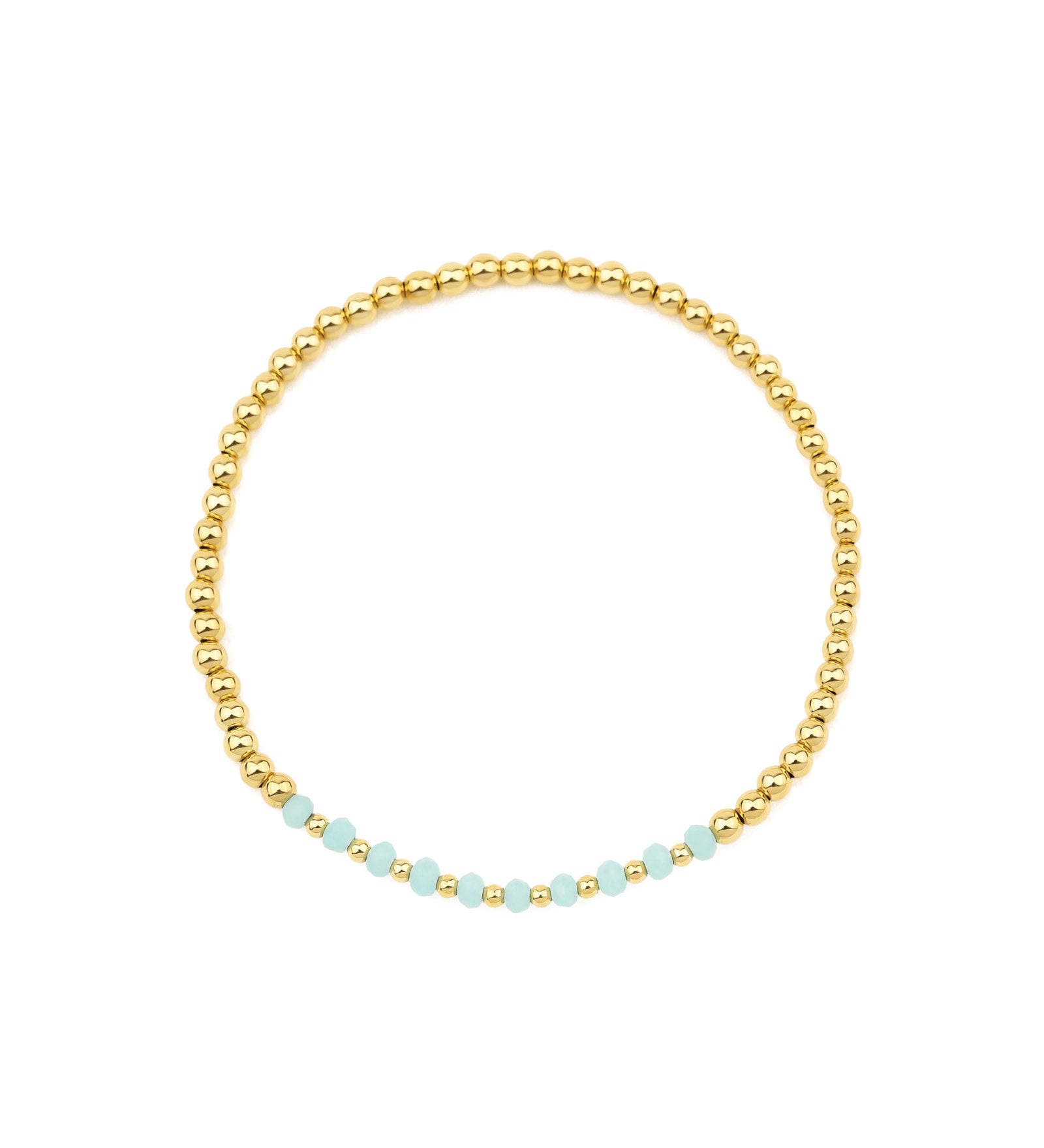 Cause We Care-Gradual Beaded Crystal Bracelet | 2.5mm-Bracelets-14k Gold Filled, Blue Crystal-Blue Ruby Jewellery-Vancouver Canada