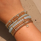 Cause We Care-Mixed Beaded Bracelet | 2.5-6mm-Bracelets-14k Gold Filled-Blue Ruby Jewellery-Vancouver Canada