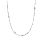 Mixed Beaded Necklace | 2.5mm Sterling Silver