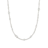 Mixed Beaded Necklace | 2.5mm Sterling Silver