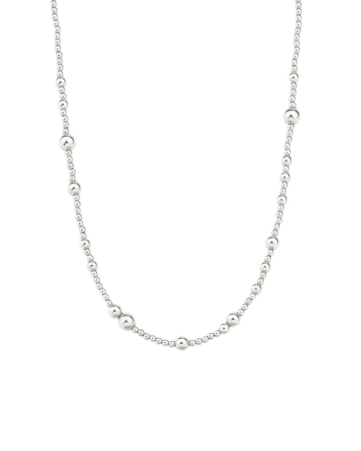 Mixed Beaded Necklace | 2.5mm Sterling Silver